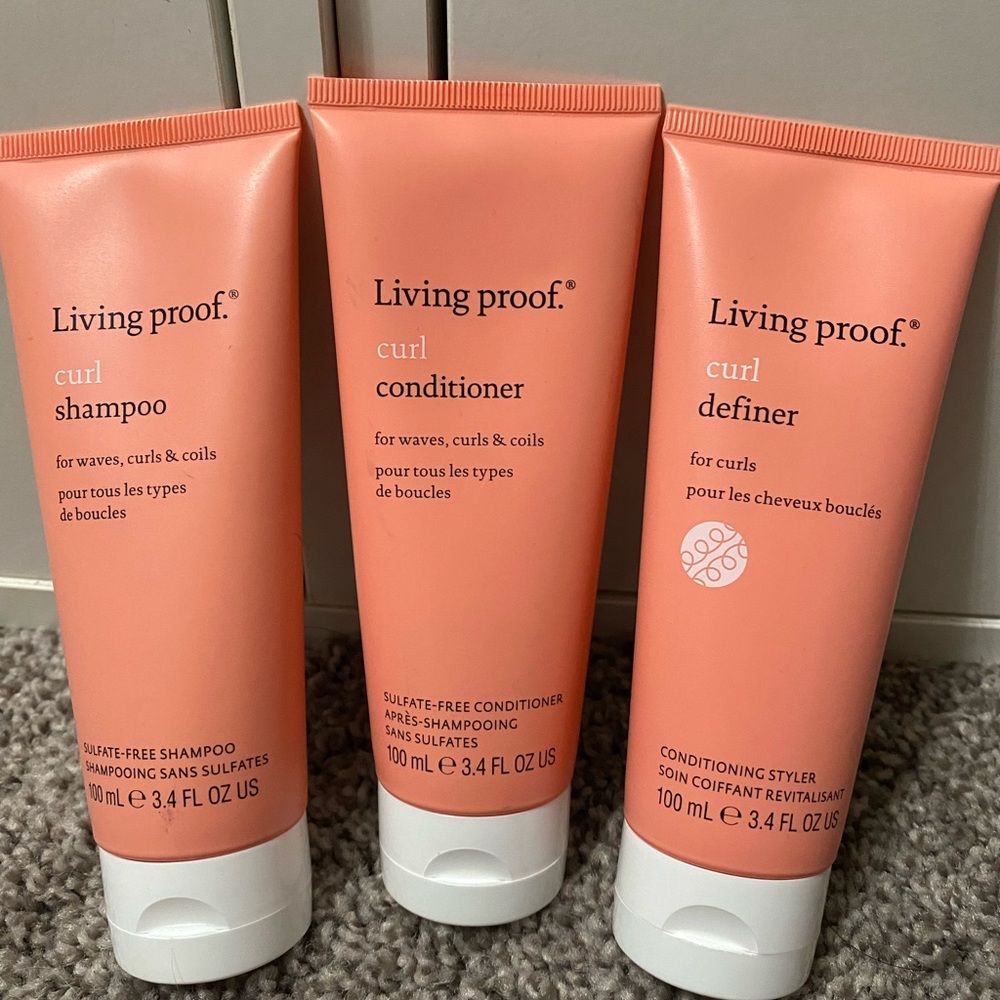 Living Proof Curl Shampoo, Conditioner & Definer